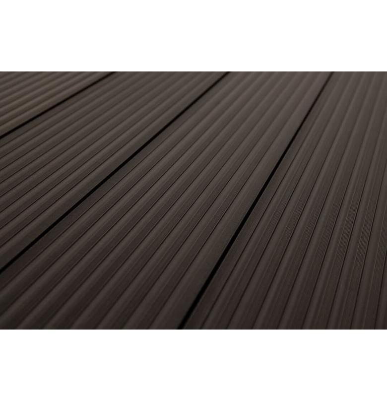 Террасная Доска ДПК SaveWood Pro Quercus темно-коричневый 4 пог.м.